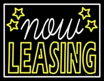 Now Leasing LED Neon Sign