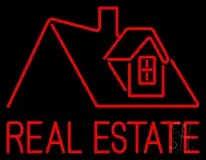 Real Estate Home Logo LED Neon Sign