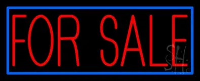 Red For Sale Blue Border LED Neon Sign