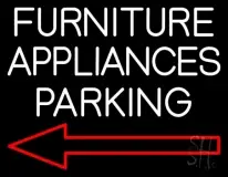Furniture Appliances Parking LED Neon Sign