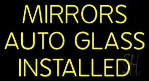 Mirror Auto Glass Installed LED Neon Sign