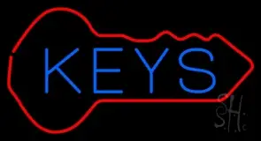 Keys Inside Key Logo LED Neon Sign