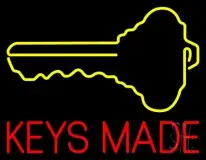 Keys Made With Key Logo LED Neon Sign