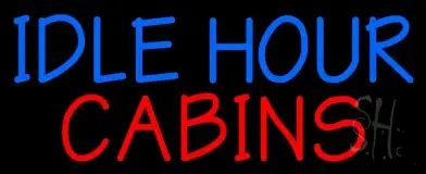 Idle Hour Cabins 3 LED Neon Sign