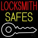 Locksmith Safes Key Logo 1 LED Neon Sign