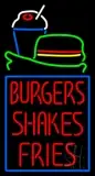 Burgers Shakes Fries LED Neon Sign