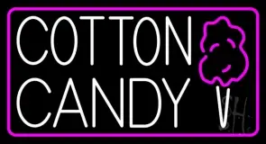 Cotton Candy With Logo LED Neon Sign
