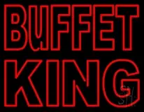 Red Buffet King LED Neon Sign
