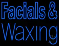 Blue Facial And Waxing LED Neon Sign