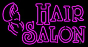 Double Stroke Pink Hair Salon LED Neon Sign