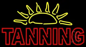 Tanning With Sun Rays LED Neon Sign