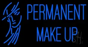 Blue Permanent Makeup Girl LED Neon Sign