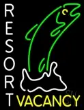 Resort Vacancy With Fish LED Neon Sign