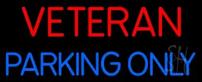 Veteran Parking Only LED Neon Sign