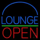 Block Lounge Open 1 LED Neon Sign