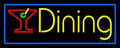Dining With Martini Glass 1 LED Neon Sign