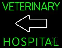 Veterinary Hospital With Arrow 1 LED Neon Sign