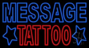Custom Double Stroke Tattoo LED Neon Sign