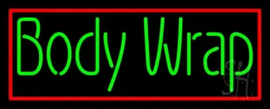 Green Body Wraps With Red Border LED Neon Sign