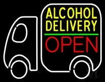 Alcohol Delivery Open LED Neon Sign
