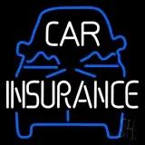 Blue Car Insurance LED Neon Sign