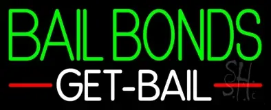 Green Bail Bonds Get Bail LED Neon Sign