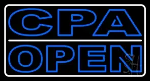 Double Stroke Cpa Open LED Neon Sign