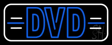 Dvd White Border LED Neon Sign