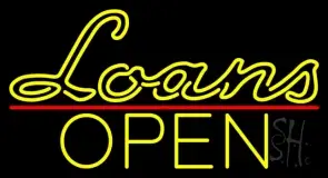 Loans Open LED Neon Sign