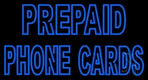 Prepaid Phone Cards LED Neon Sign