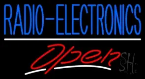 Radio Electronics Open LED Neon Sign