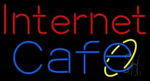 Red Internet Cafe LED Neon Sign