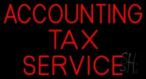 Accounting Tax Service LED Neon Sign