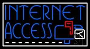 Blue Internet Access LED Neon Sign