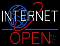 Blue Internet Open LED Neon Sign