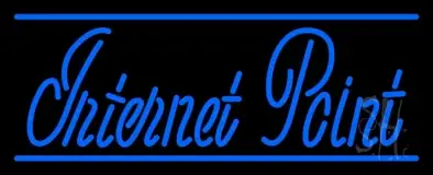 Blue Internet Point LED Neon Sign