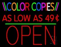 Color Copies As Low As 49 Open 1 LED Neon Sign