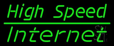 Green High Speed Internet LED Neon Sign