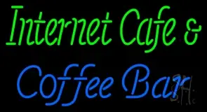 Internet Cafe And Coffee Bar LED Neon Sign