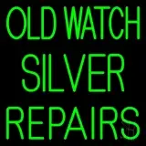 Old Watch Silver Repairs LED Neon Sign