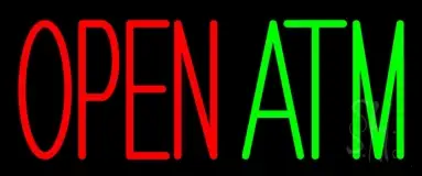 Open Atm 2 LED Neon Sign