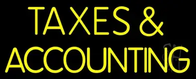 Taxes And Accounting 1 LED Neon Sign