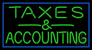 Taxes And Accounting 2 LED Neon Sign