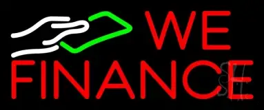 We Fianance Note Logo 1 LED Neon Sign