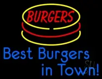 Best Burgers Intown LED Neon Sign
