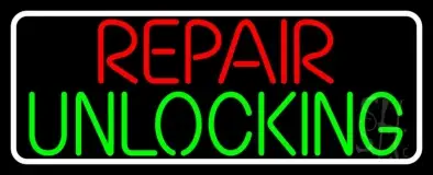 Repair Unlocking Border LED Neon Sign