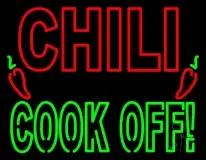 Chili Cook Off Double Stroke LED Neon Sign