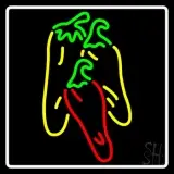 Chilis Logo With Border LED Neon Sign