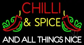 Chilli And Spice LED Neon Sign