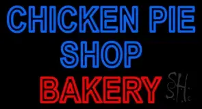 Double Stroke Chicken Pie Shop Bakery LED Neon Sign